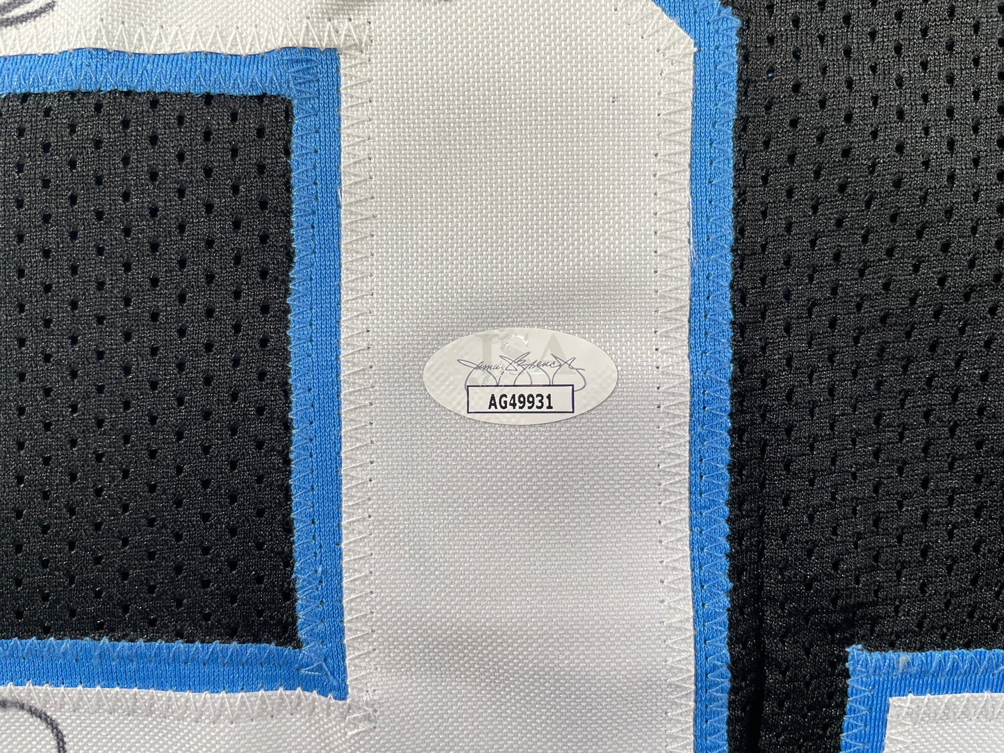 RAGHIB ROCKET ISMAIL CAROLINA PANTHERS SIGNED JERSEY Argonauts Cowboys JSA COA