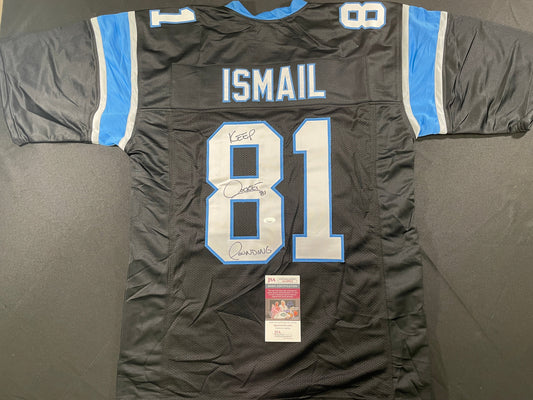 RAGHIB ROCKET ISMAIL CAROLINA PANTHERS SIGNED JERSEY Argonauts Cowboys JSA COA
