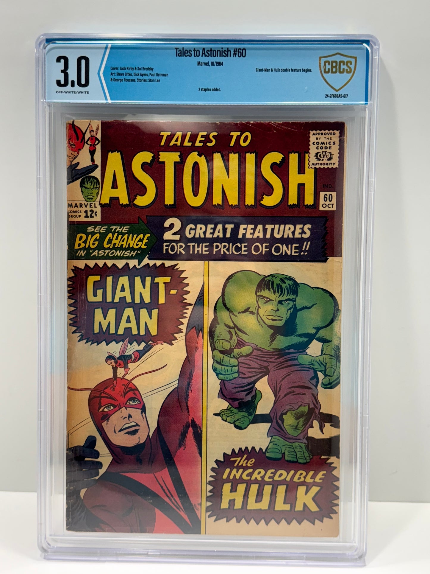 TALES TO ASTONISH #60 (1964) CBCS 3.0 Key Issue