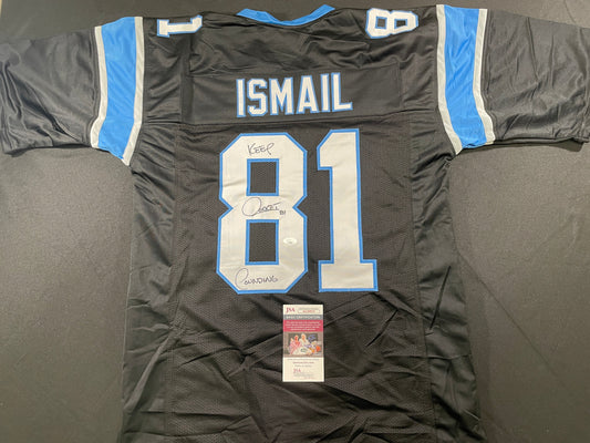 RAGHIB ROCKET ISMAIL CAROLINA PANTHERS SIGNED JERSEY Argonauts Cowboys JSA COA