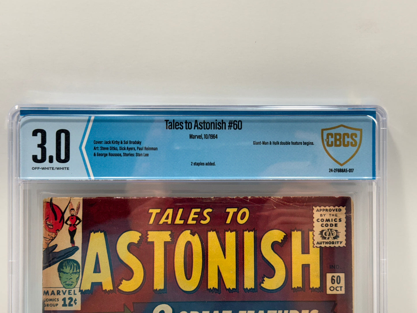 TALES TO ASTONISH #60 (1964) CBCS 3.0 Key Issue