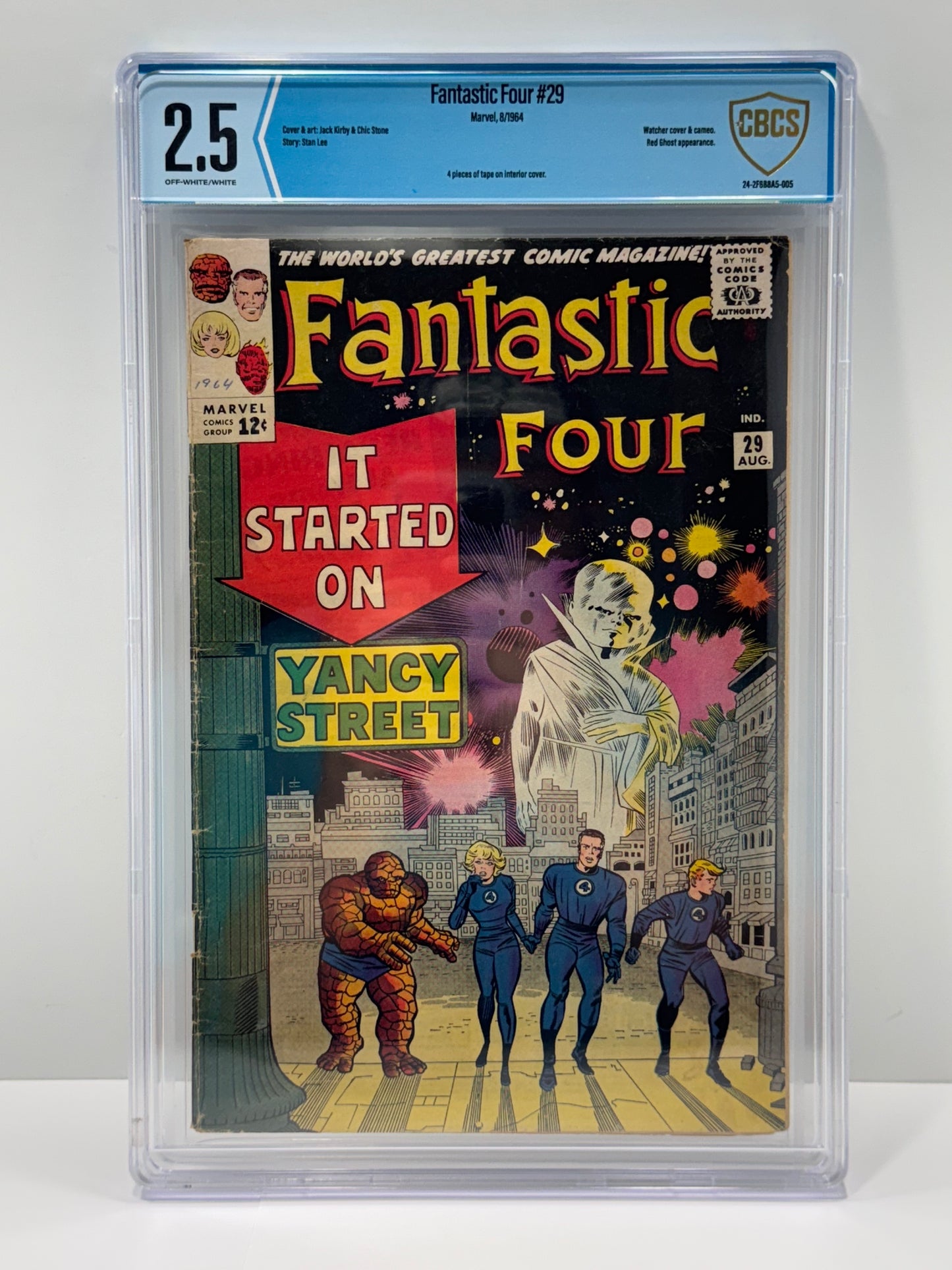 Fantastic Four #29 (Marvel Comics August 1964) Watchers And Red Ghost CBCS 2.5