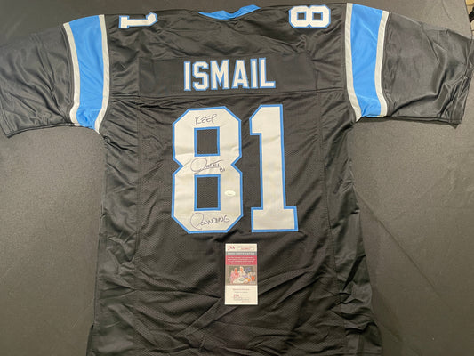 RAGHIB ROCKET ISMAIL CAROLINA PANTHERS SIGNED JERSEY Argonauts Cowboys JSA COA