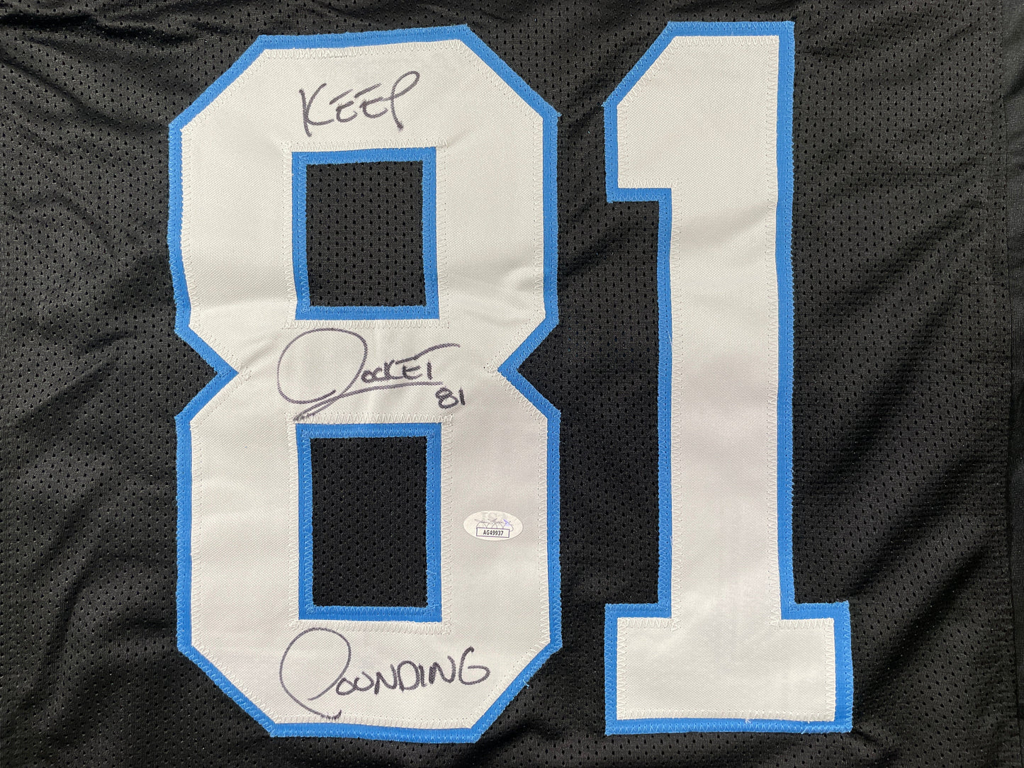 RAGHIB ROCKET ISMAIL CAROLINA PANTHERS SIGNED JERSEY Argonauts Cowboys JSA COA