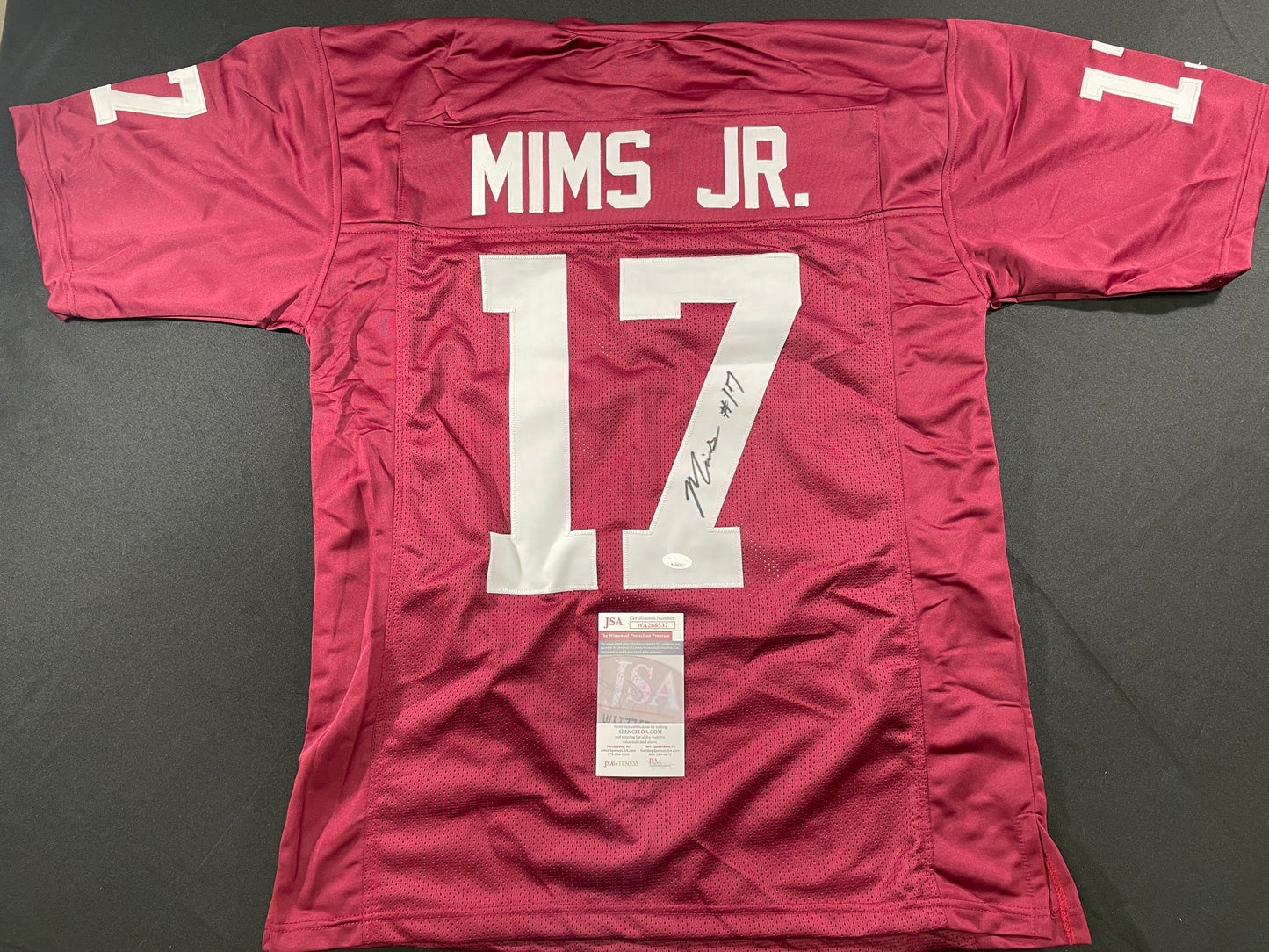 MARVIN MIMS Oklahoma OU Sooners SIGNED JERSEY DENVER BRONCOS XL JSA COA