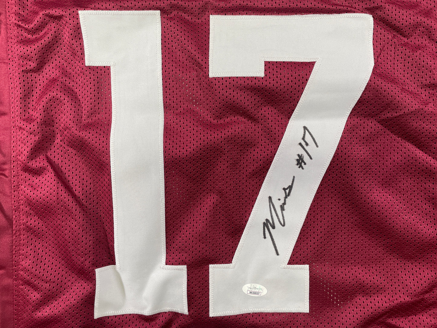 MARVIN MIMS Oklahoma OU Sooners SIGNED JERSEY DENVER BRONCOS XL JSA COA