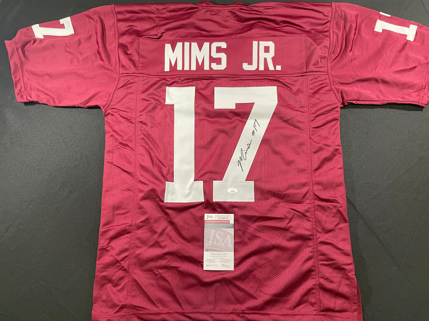 MARVIN MIMS Oklahoma OU Sooners SIGNED JERSEY DENVER BRONCOS XL JSA COA