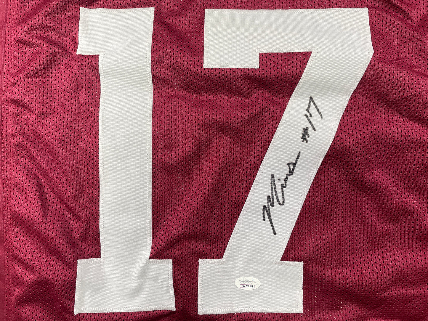 MARVIN MIMS Oklahoma OU Sooners SIGNED JERSEY DENVER BRONCOS XL JSA COA