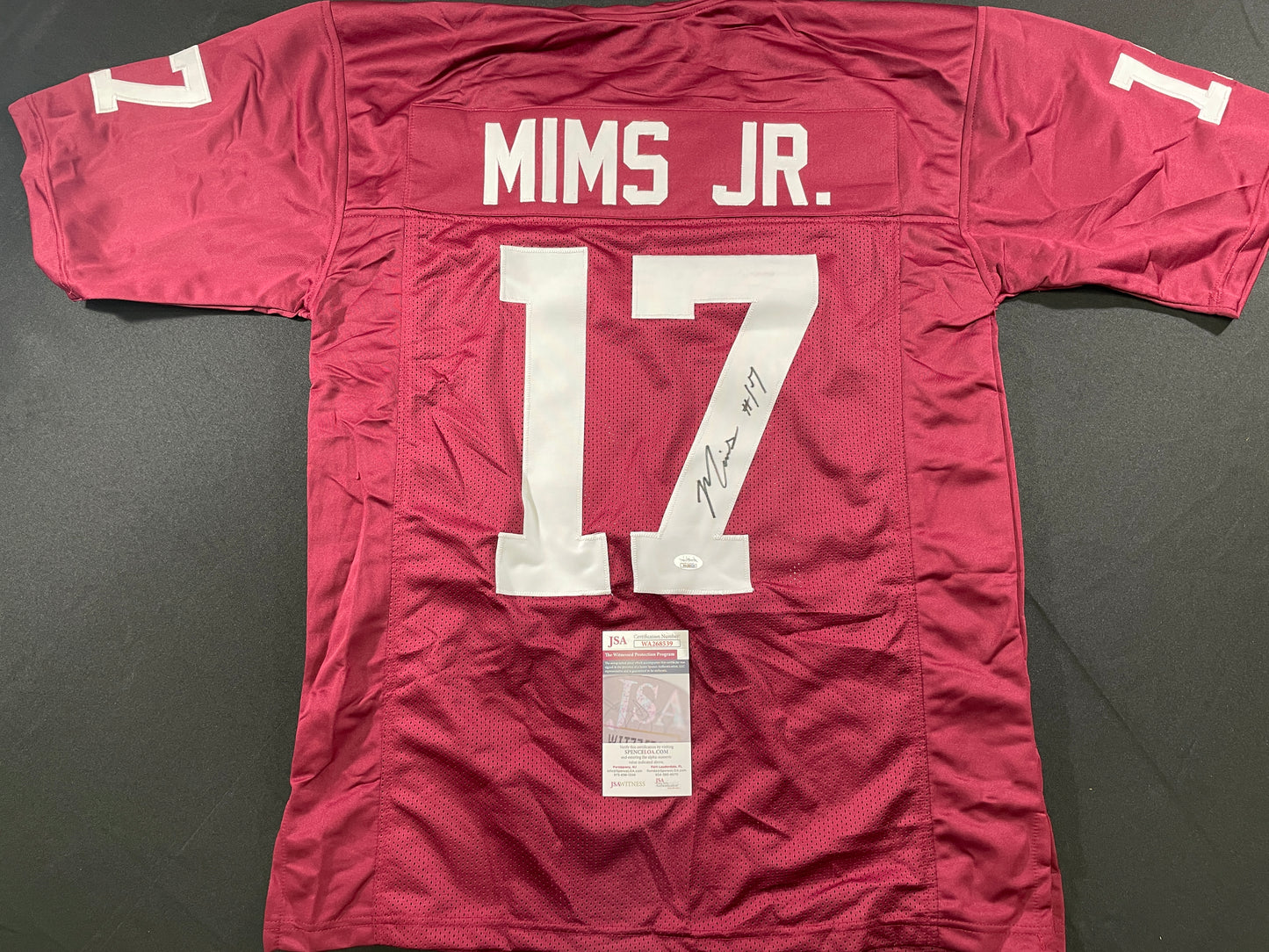 MARVIN MIMS Oklahoma OU Sooners SIGNED JERSEY DENVER BRONCOS XL JSA COA