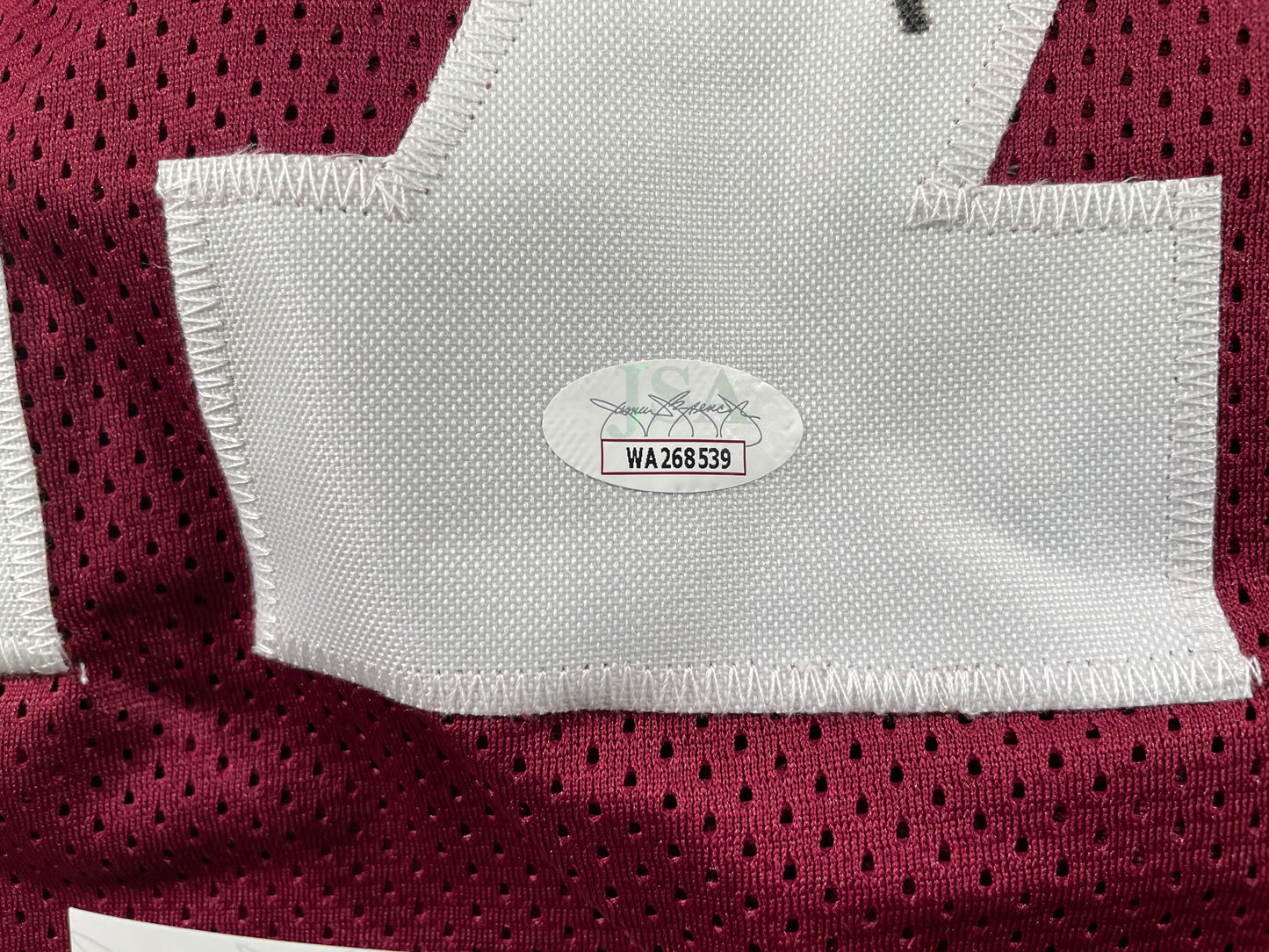 MARVIN MIMS Oklahoma OU Sooners SIGNED JERSEY DENVER BRONCOS XL JSA COA