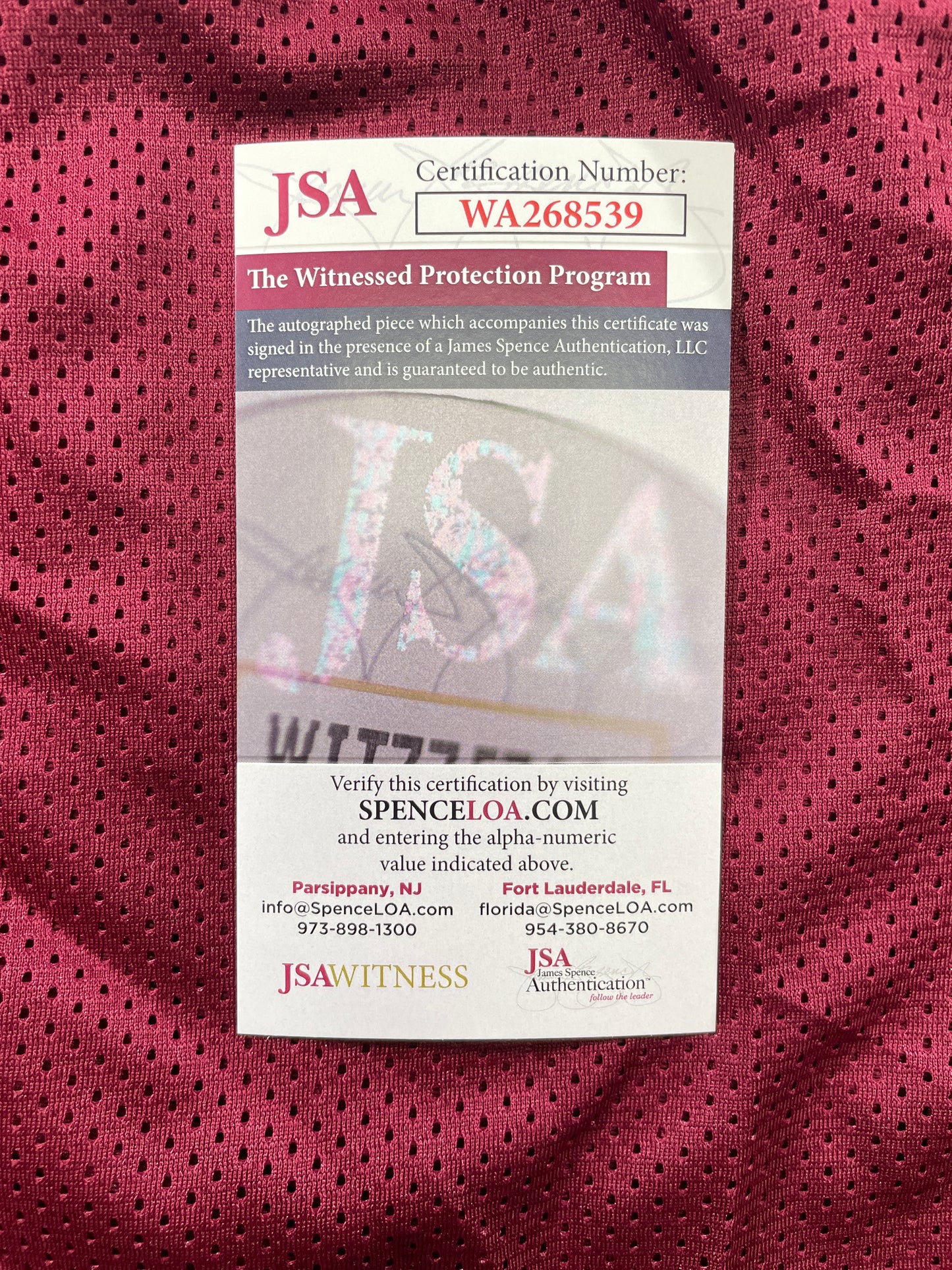 MARVIN MIMS Oklahoma OU Sooners SIGNED JERSEY DENVER BRONCOS XL JSA COA