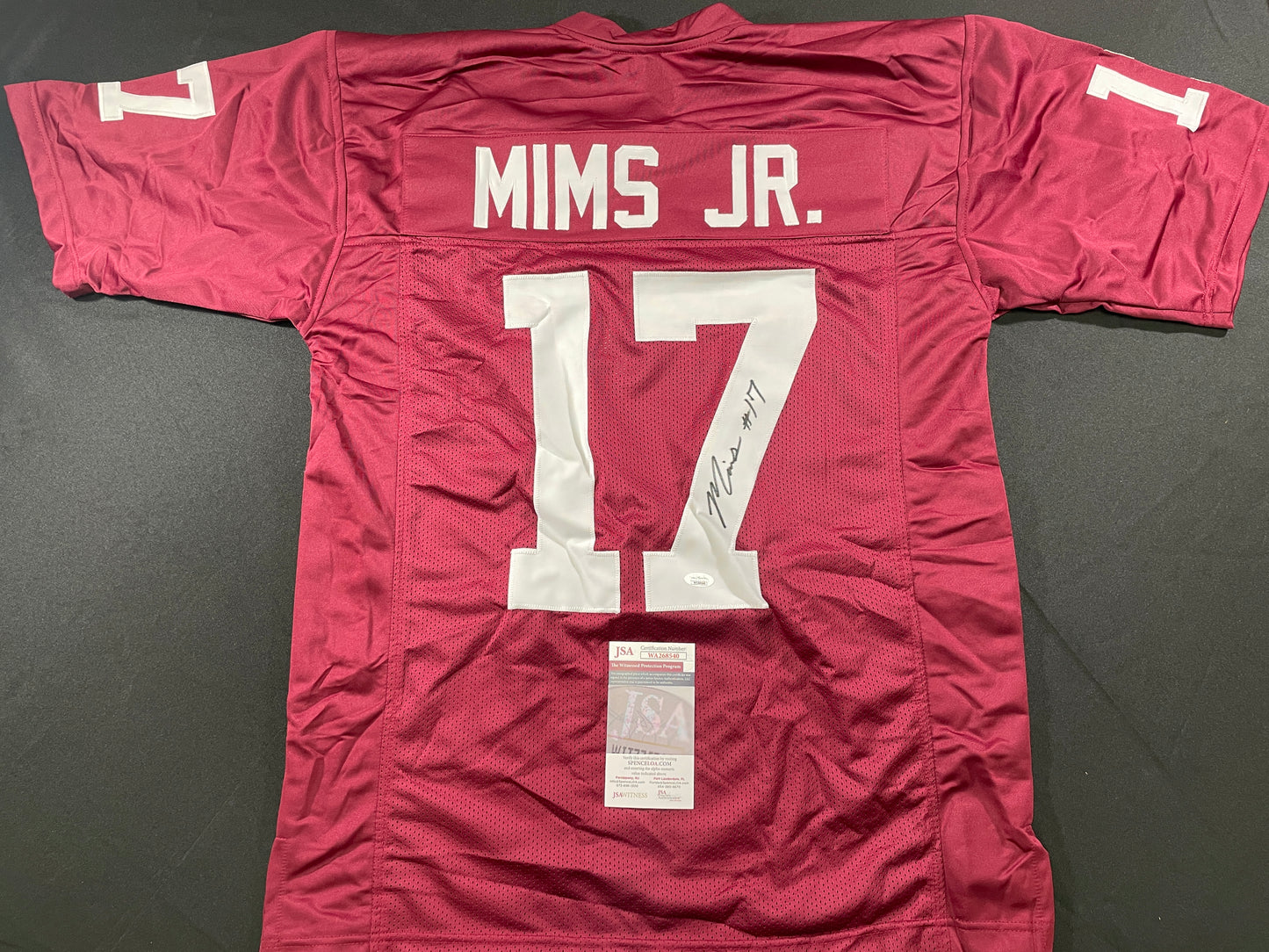 MARVIN MIMS Oklahoma OU Sooners SIGNED JERSEY DENVER BRONCOS XL JSA COA