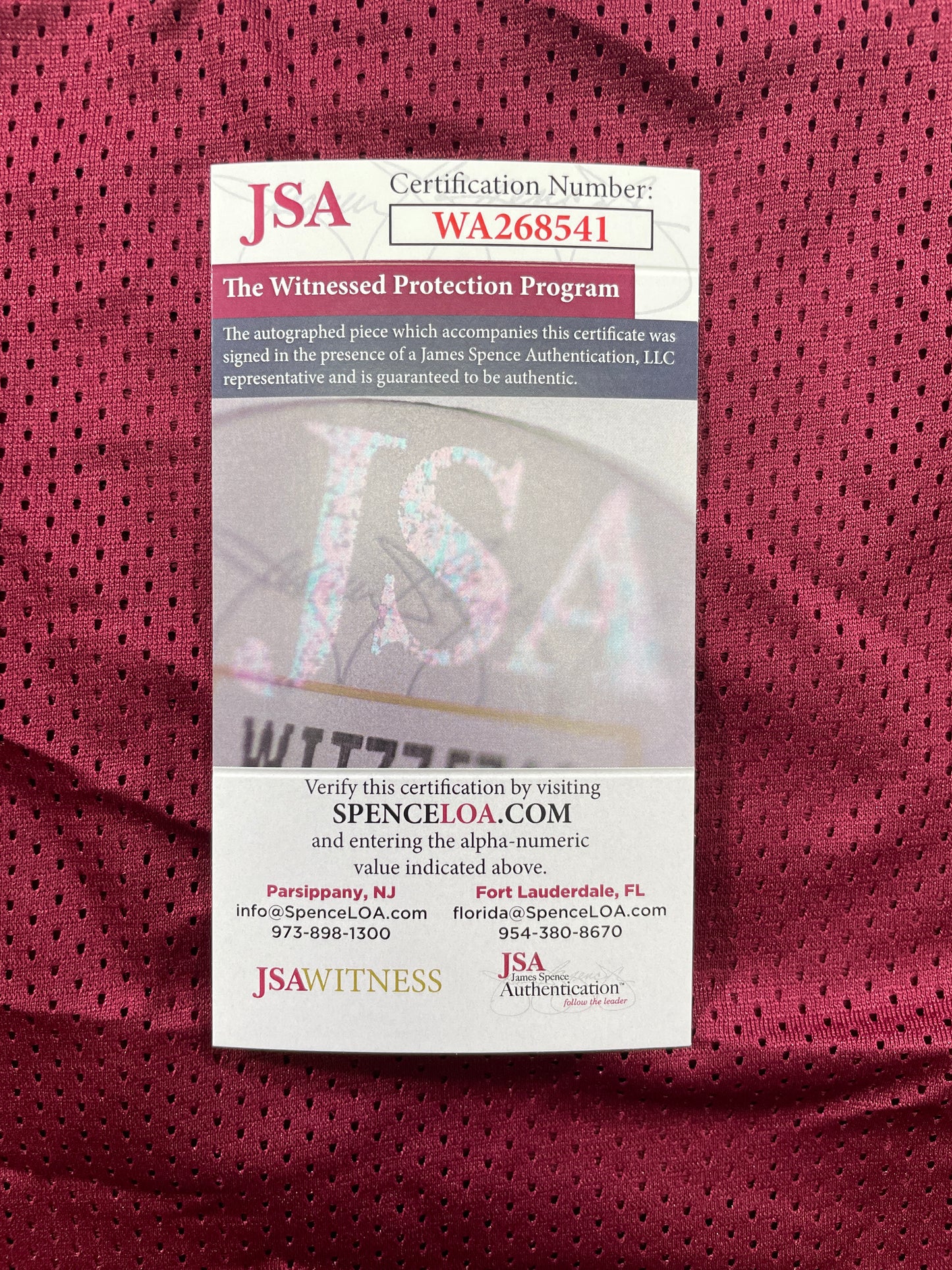 MARVIN MIMS Oklahoma OU Sooners SIGNED JERSEY DENVER BRONCOS XL JSA COA