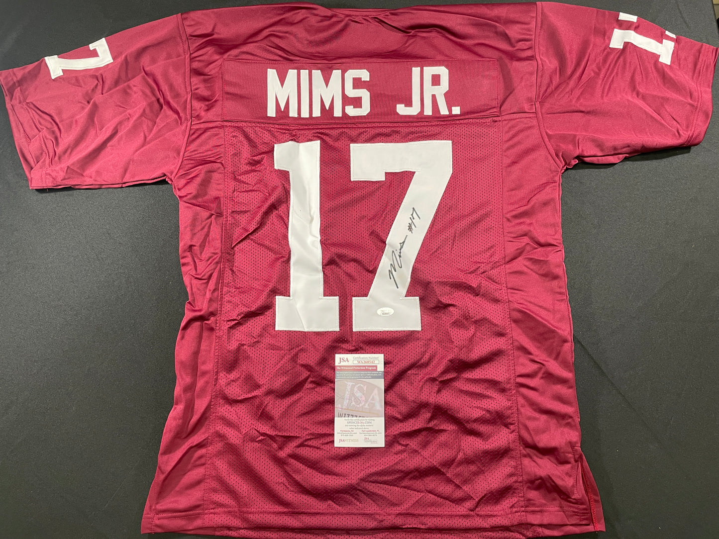 MARVIN MIMS Oklahoma OU Sooners SIGNED JERSEY DENVER BRONCOS XL JSA COA