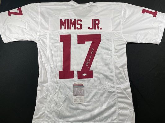 MARVIN MIMS Oklahoma OU Sooners WHITE SIGNED JERSEY DENVER BRONCOS XL JSA