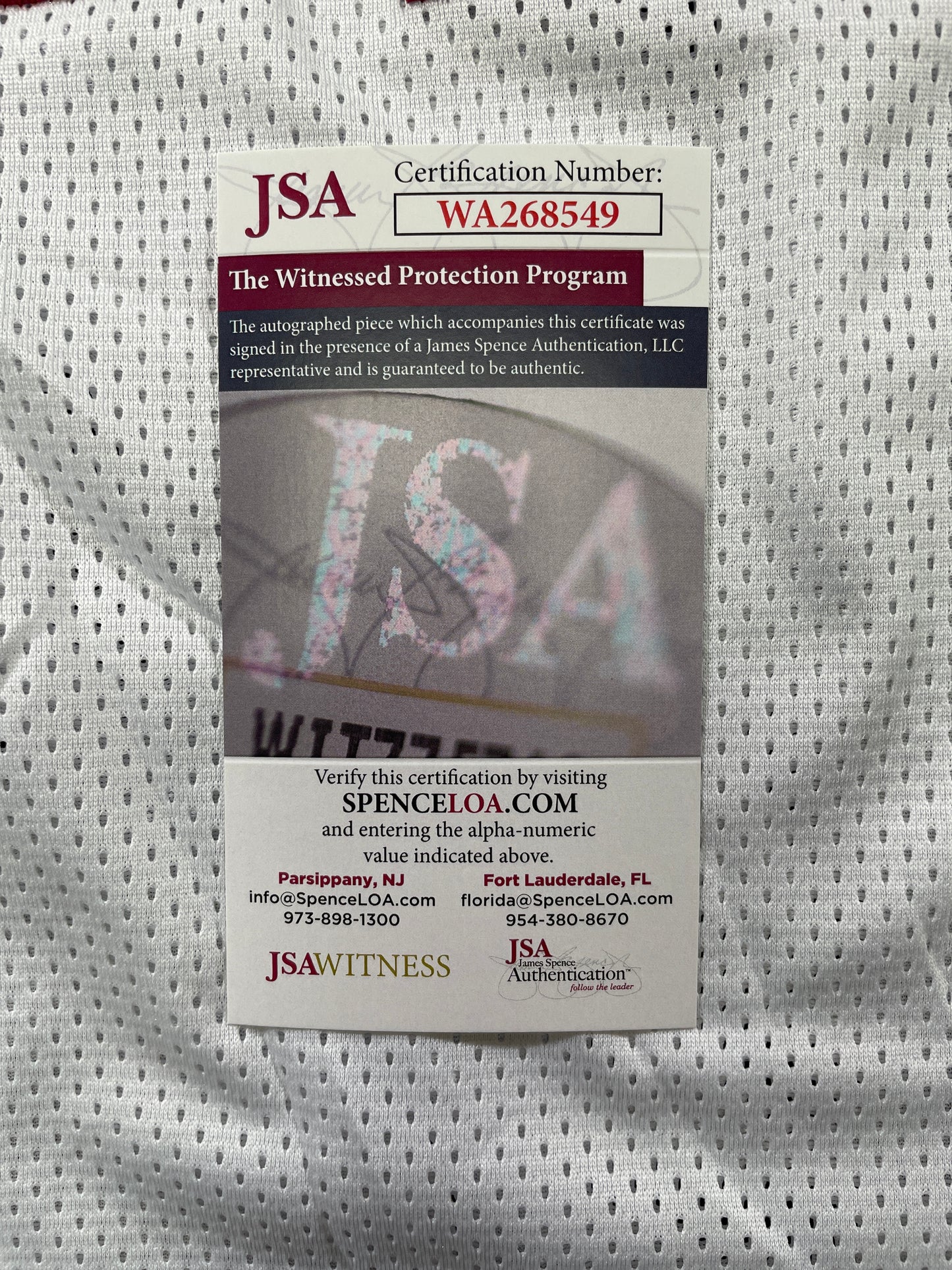 MARVIN MIMS Oklahoma OU Sooners WHITE SIGNED JERSEY DENVER BRONCOS XL JSA