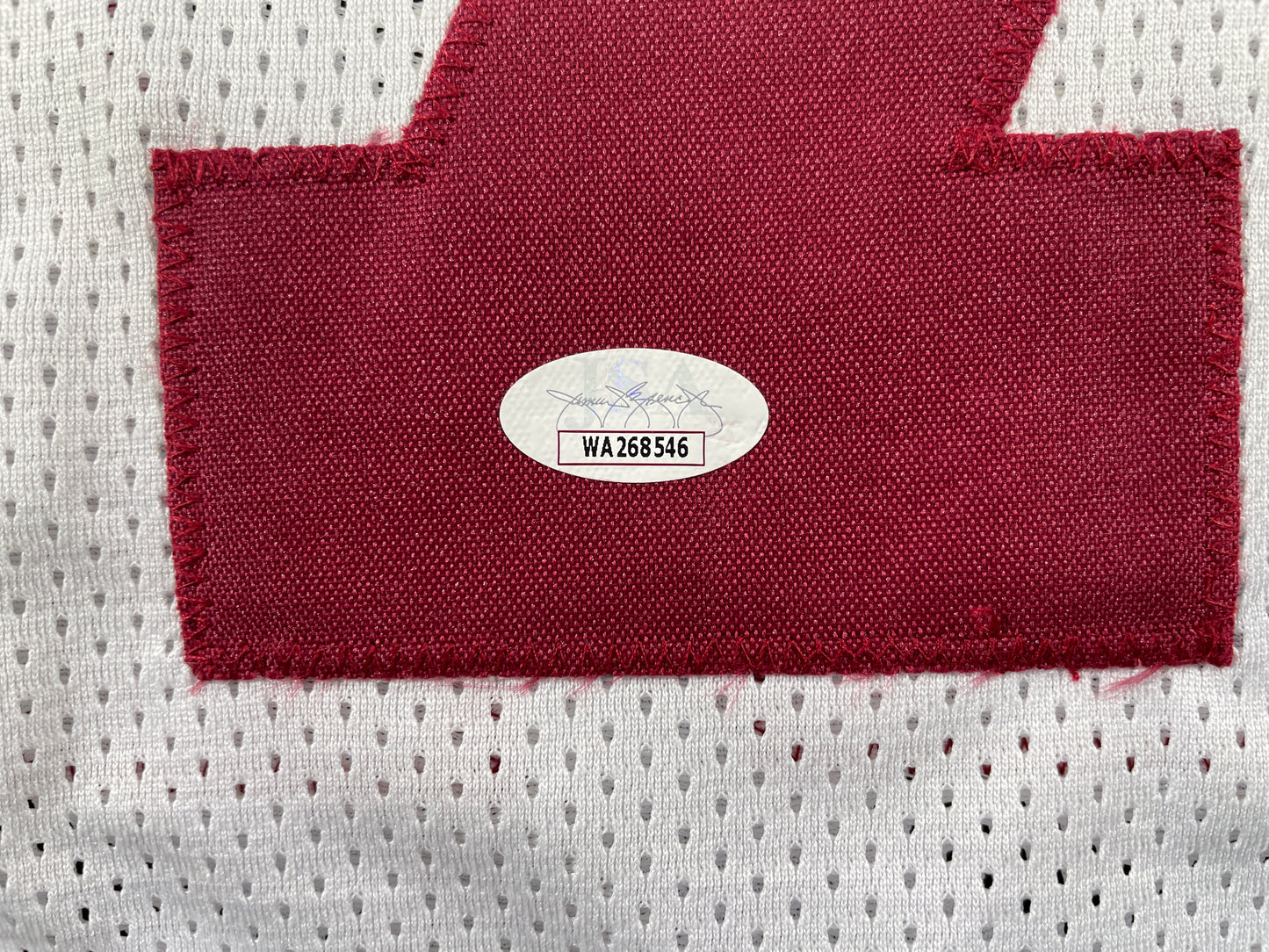 MARVIN MIMS Oklahoma OU Sooners WHITE SIGNED JERSEY DENVER BRONCOS XL JSA