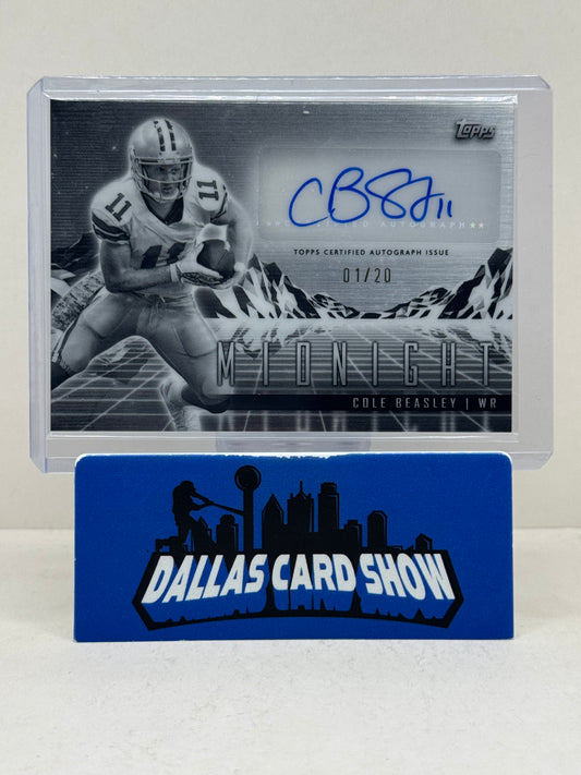 2024 Topps Midnight Horizon Signatures Equinox /20 Cole Beasley #HZS-CBE Auto