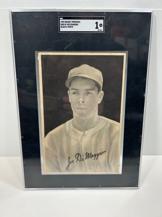 1939 Goudey Premiums R303-B Joe DiMaggio Black and White SGC 1