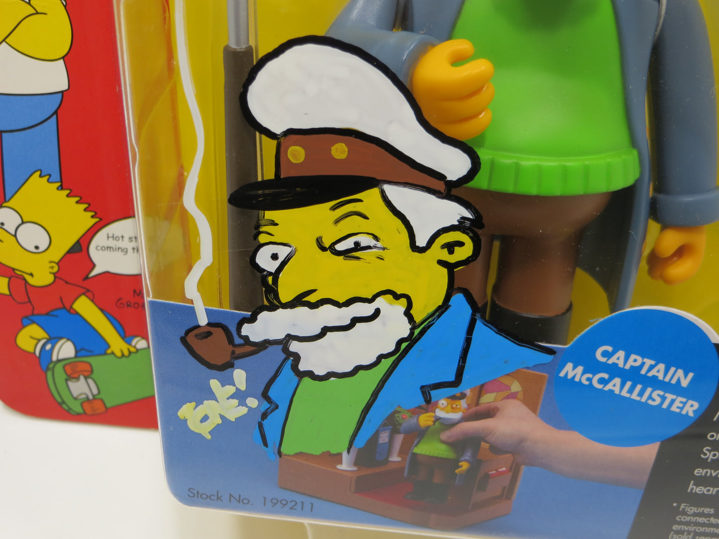 TONE RODRIGUEZ SIGNED SKETCHED CAPTAIN McCallister SIMPSONS FIGURINE JSA