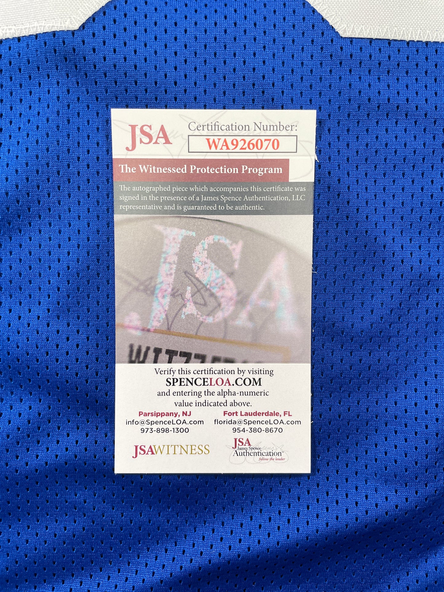 LARRY COLE DALLAS COWBOYS SIGNED BLUE JERSEY w/SB VI & XII Champs XL JSA COA