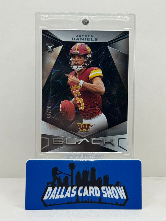 2024 Panini Black #147 Jayden Daniels Rookie RC /35 Commanders