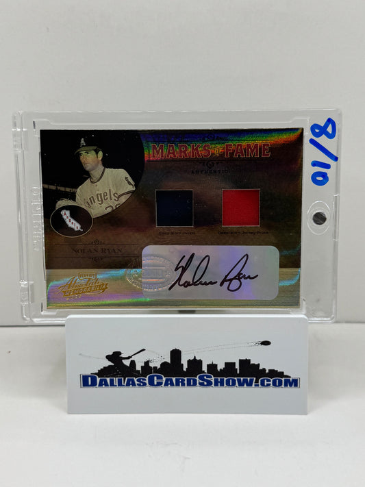 2005 Playoff Absolute Memorabilia #MF-49 Nolan Ryan Marks of Fame Autograph Relic /10