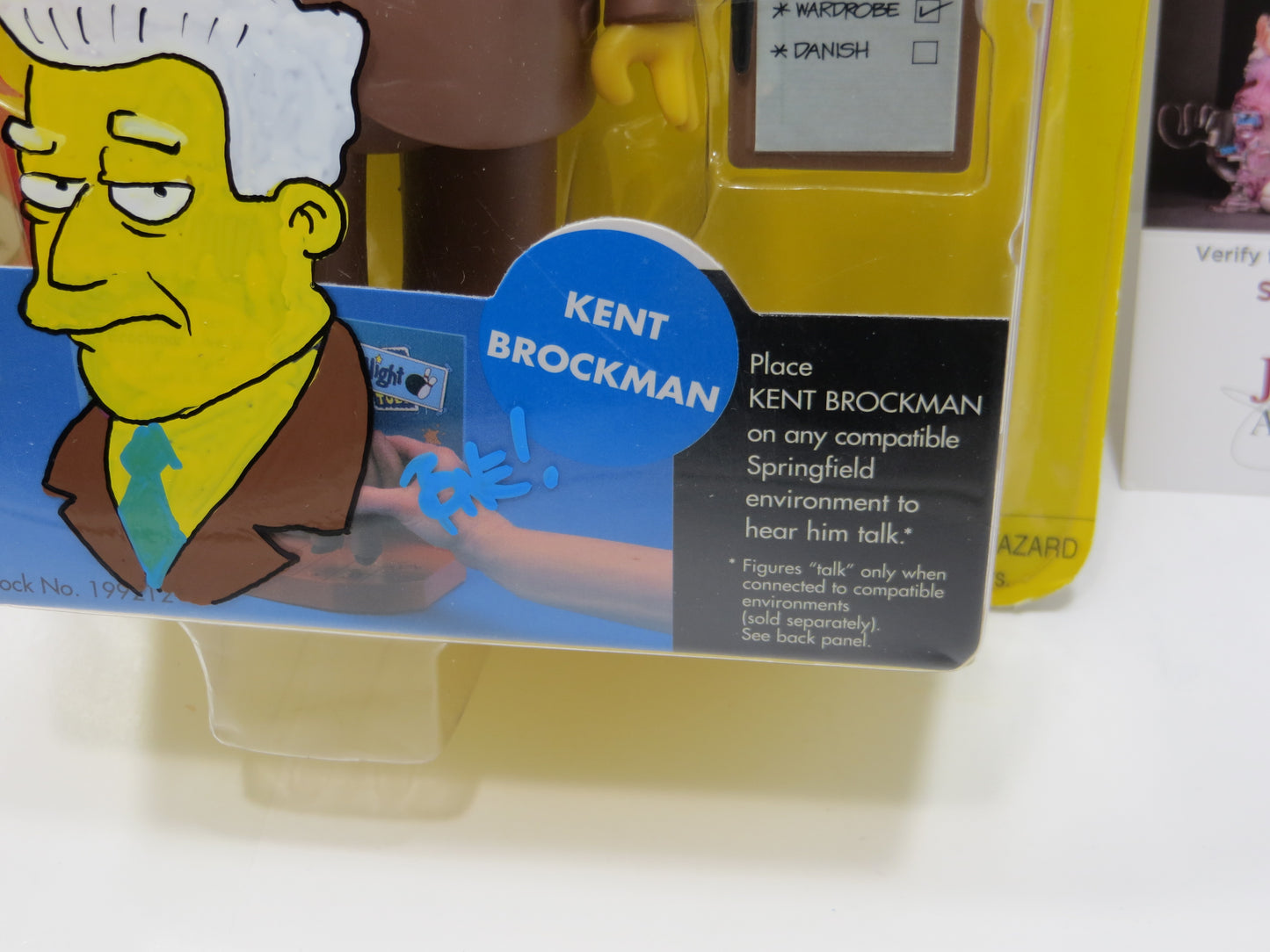 TONE RODRIGUEZ SIGNED SKETCHED Kent Brockman SIMPSONS FIGURINE JSA