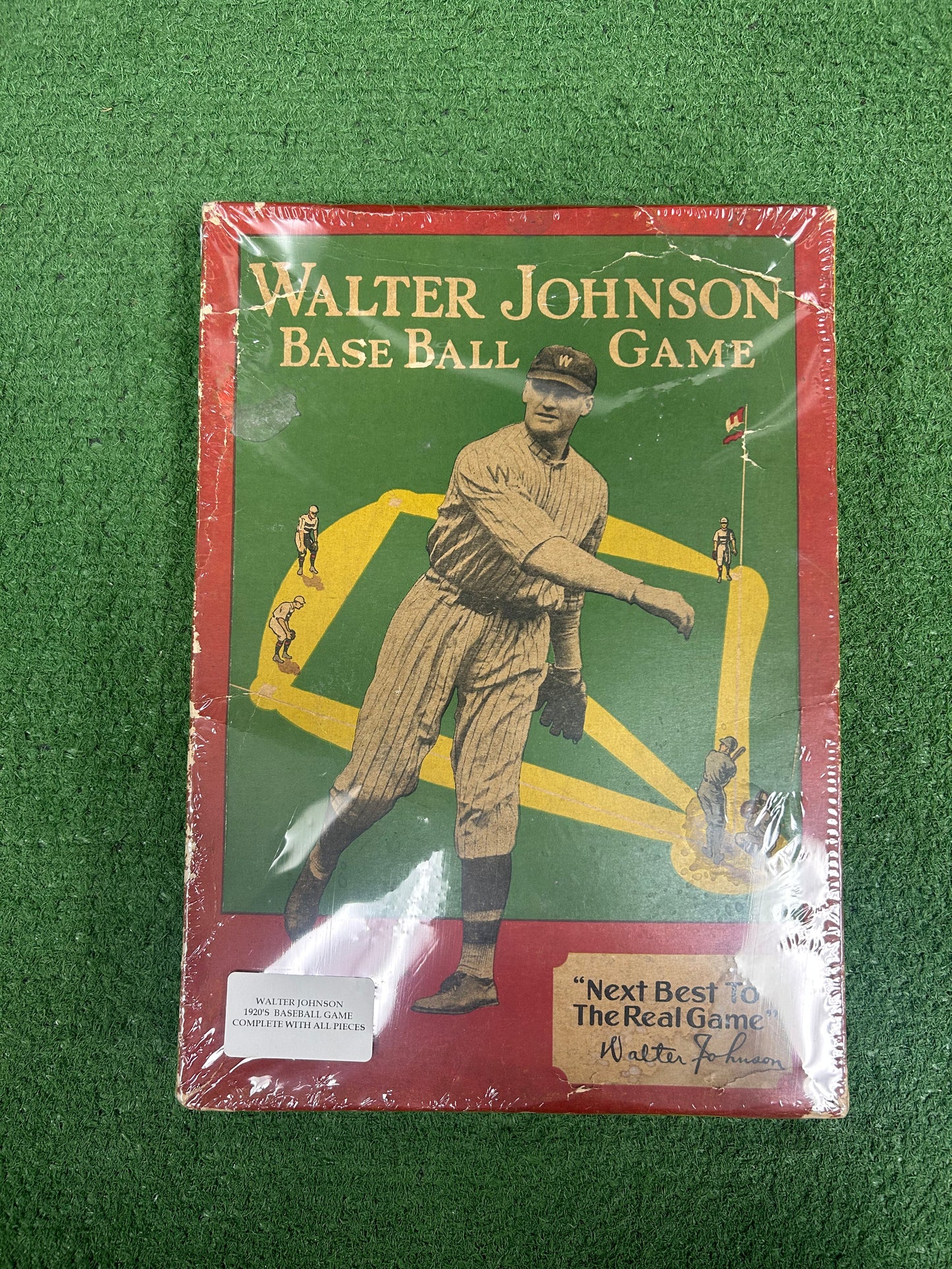 1920s Walter Johnson Baseball Game Complete Board Game