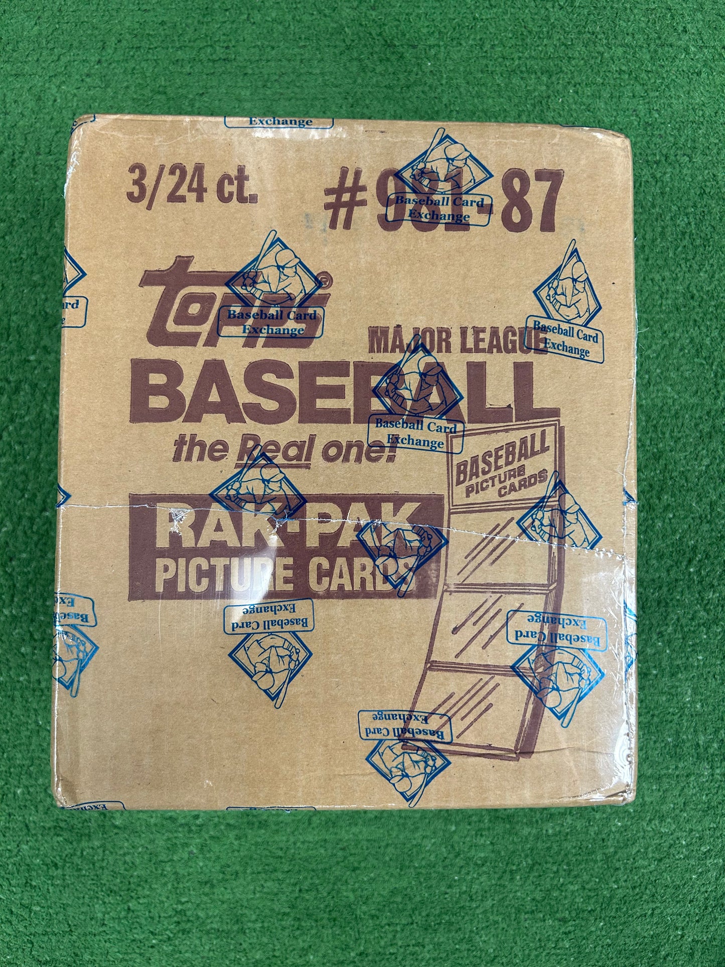 1987 Topps Baseball Factory Sealed Rack Case BBCE (3 box) w/ BBCE