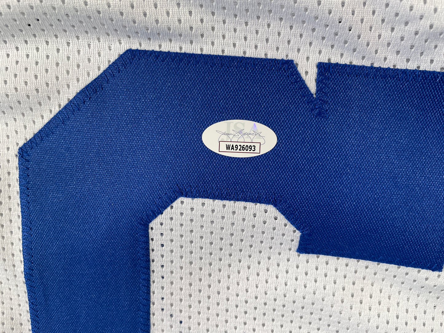 LARRY COLE DALLAS COWBOYS SIGNED WHITE JERSEY w/SB VI & XII Champs XL JSA COA