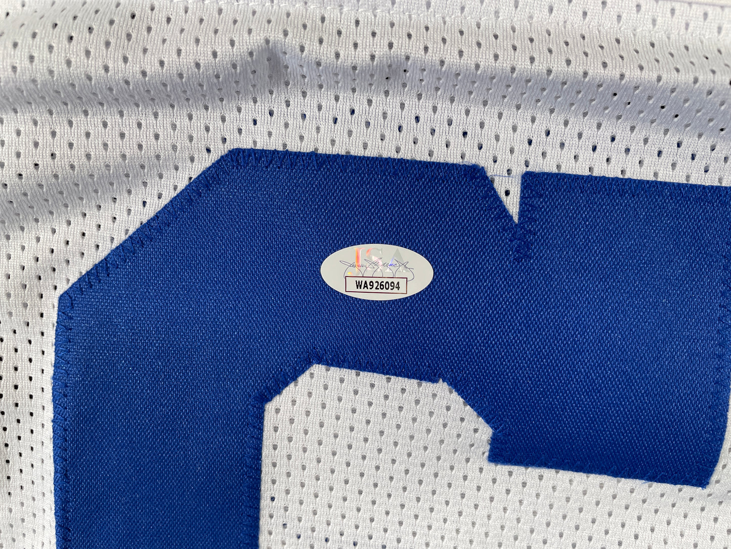 LARRY COLE DALLAS COWBOYS SIGNED WHITE JERSEY w/SB VI & XII Champs XL JSA COA