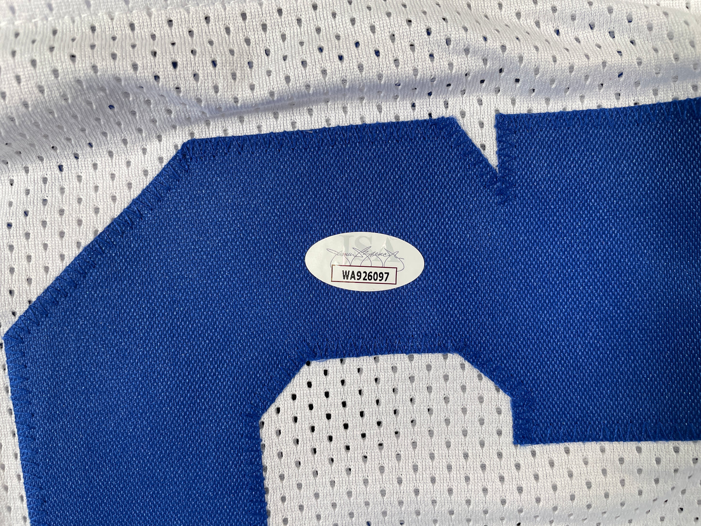 LARRY COLE DALLAS COWBOYS SIGNED WHITE JERSEY w/SB VI & XII Champs XL JSA COA