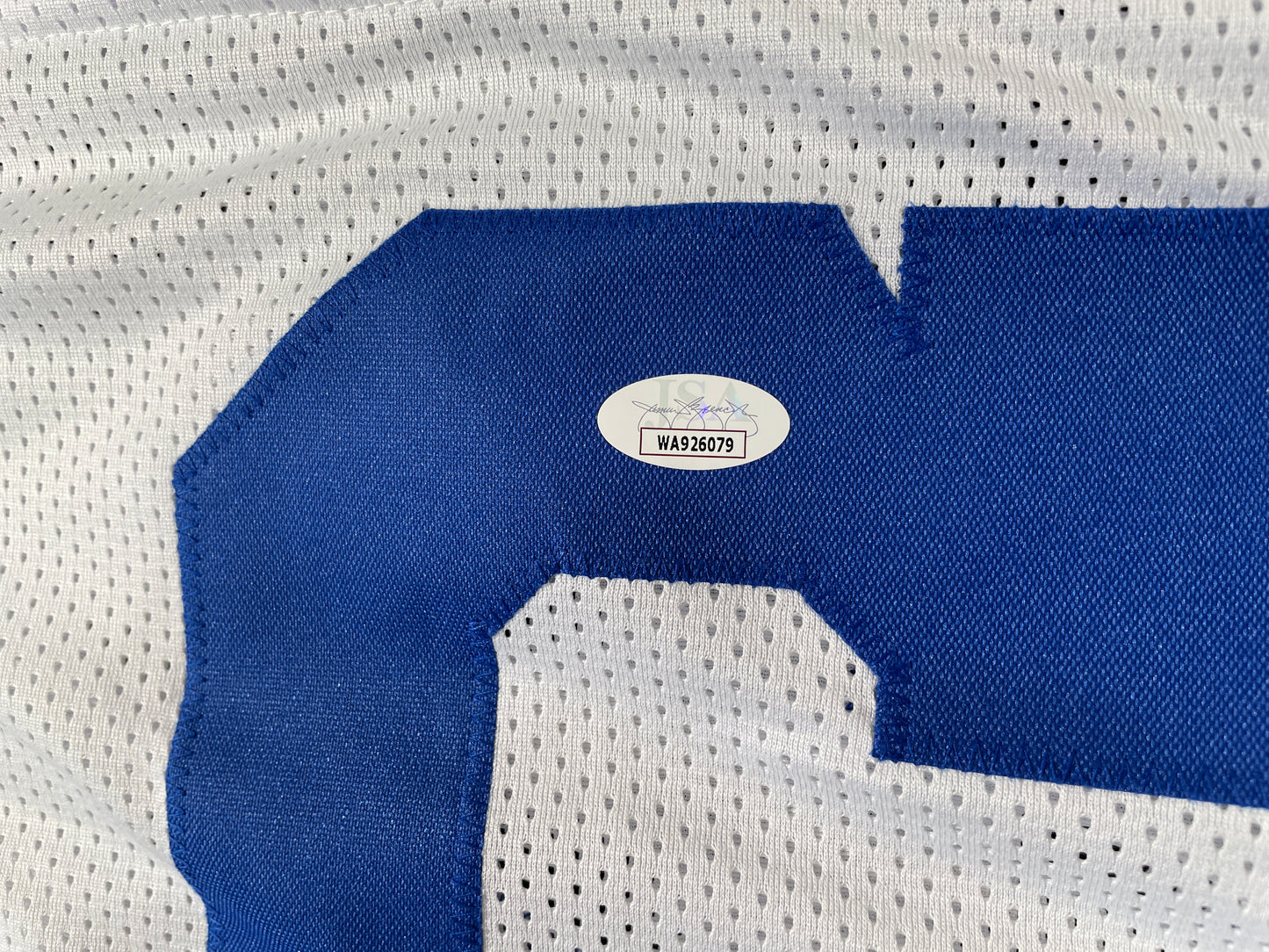 LARRY COLE DALLAS COWBOYS SIGNED WHITE JERSEY w/SB VI & XII Champs XL JSA COA