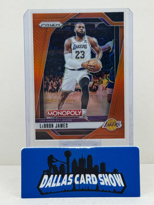2024-25 Panini Prizm Monopoly #43 Orange Prizm #069/149 Lebron James