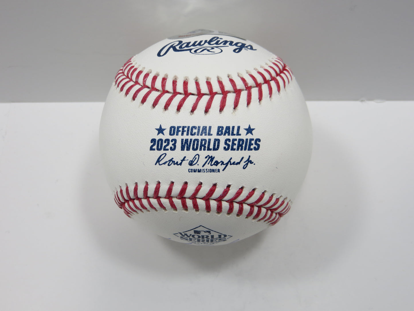 CODY BRADFORD TEXAS RANGERS RAWLINGS 2023 WORLD SERIES BASEBALL w/INSC BAS
