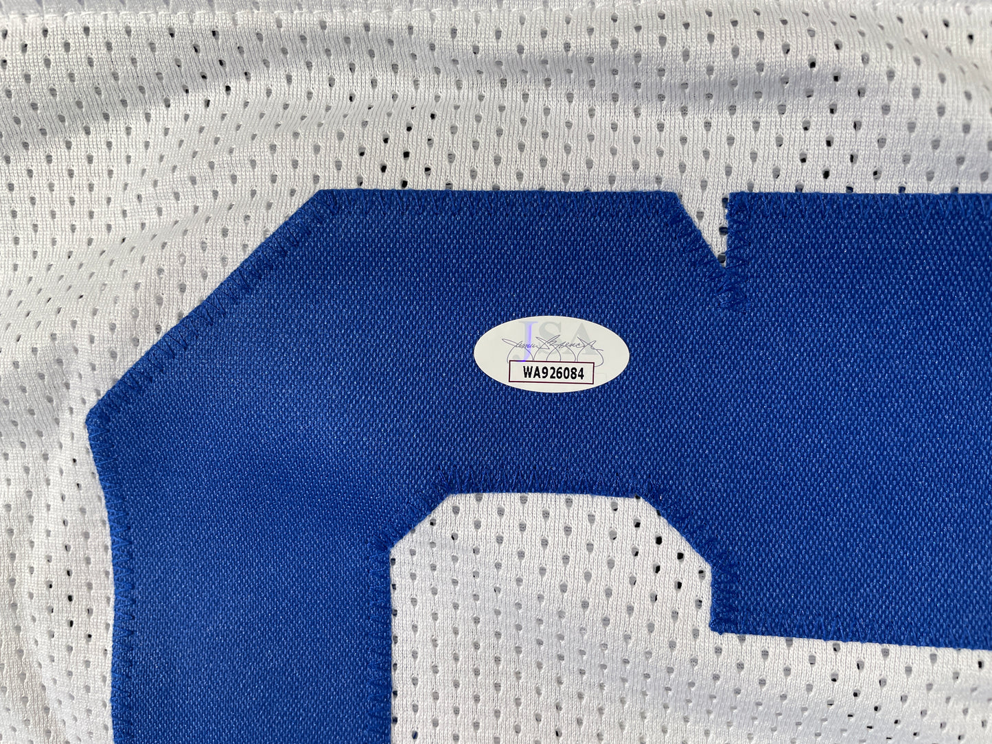 LARRY COLE DALLAS COWBOYS SIGNED WHITE JERSEY w/SB VI & XII Champs XL JSA COA