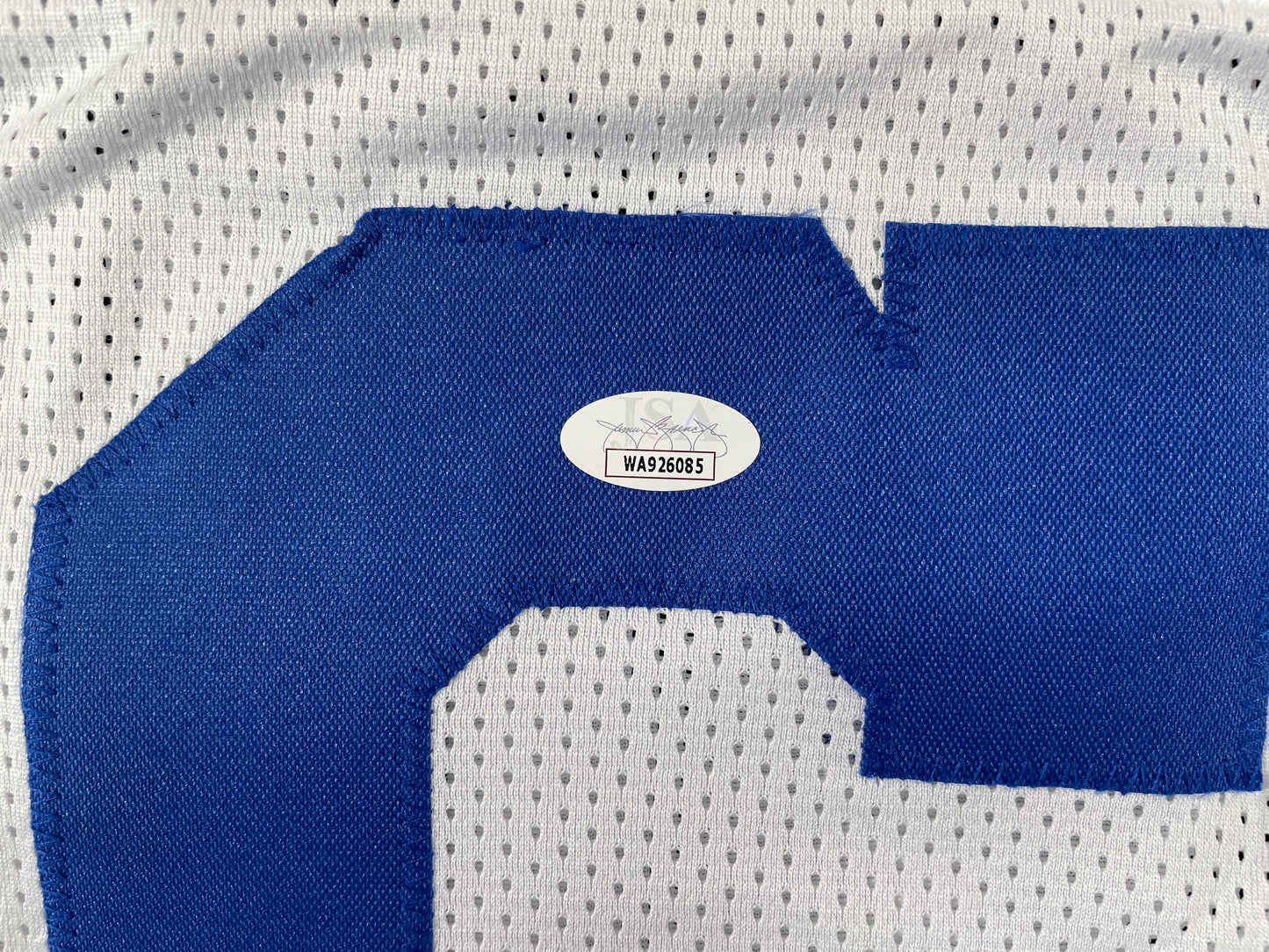 LARRY COLE DALLAS COWBOYS SIGNED WHITE JERSEY w/SB VI & XII Champs XL JSA COA