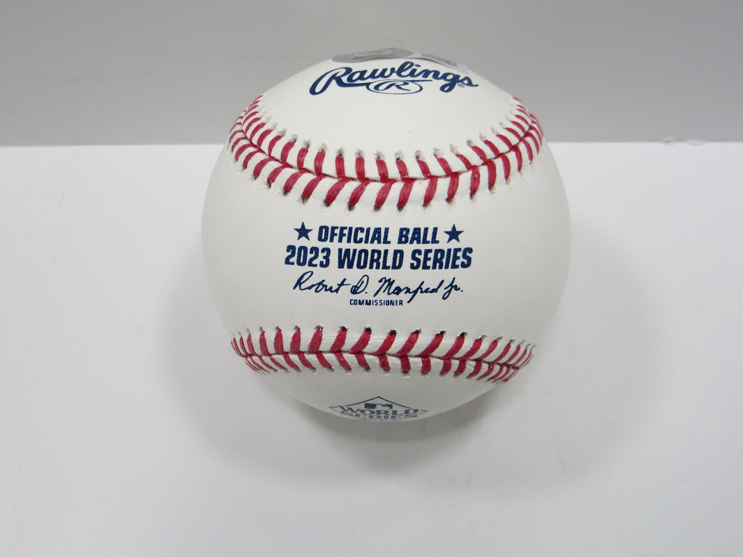 CODY BRADFORD TEXAS RANGERS RAWLINGS 2023 WORLD SERIES BASEBALL w/INSC BAS
