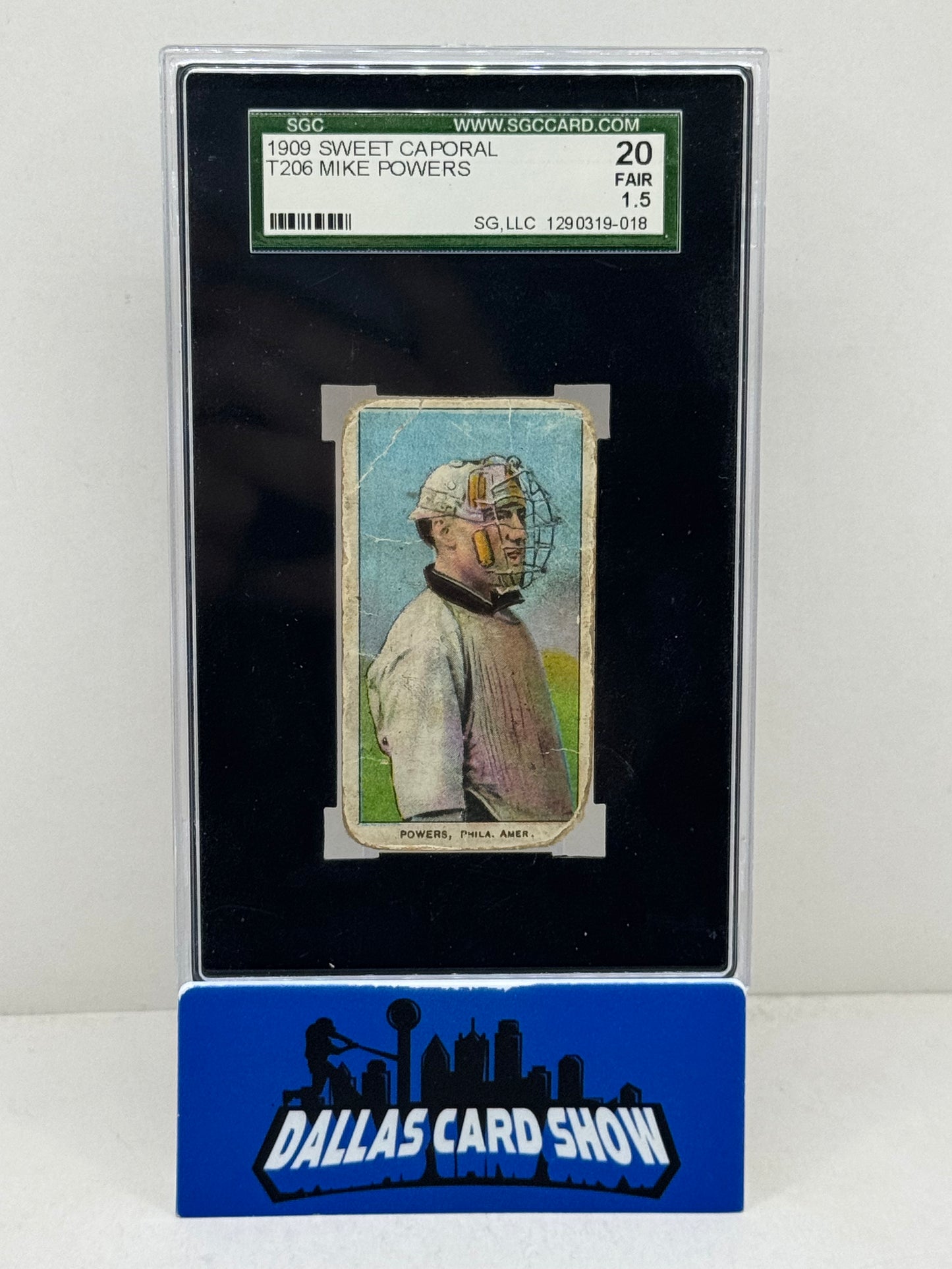 1909 Sweet Caporal T206 Mike Powers SGC 20 (2.0)