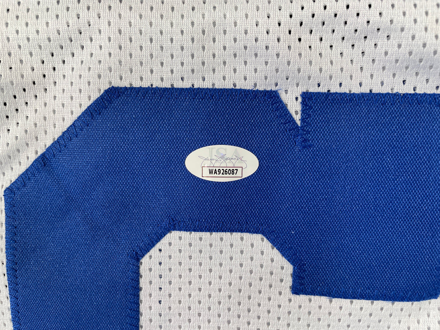 LARRY COLE DALLAS COWBOYS SIGNED WHITE JERSEY w/SB VI & XII Champs XL JSA COA