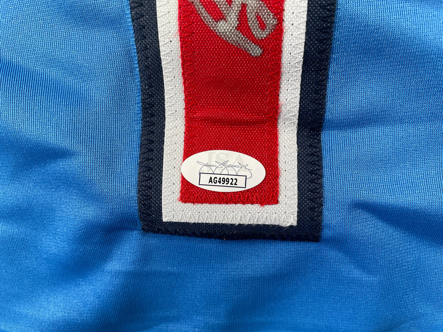 BUMP WILLS TEXAS RANGERS SIGNED Sewn Jersey JSA COA