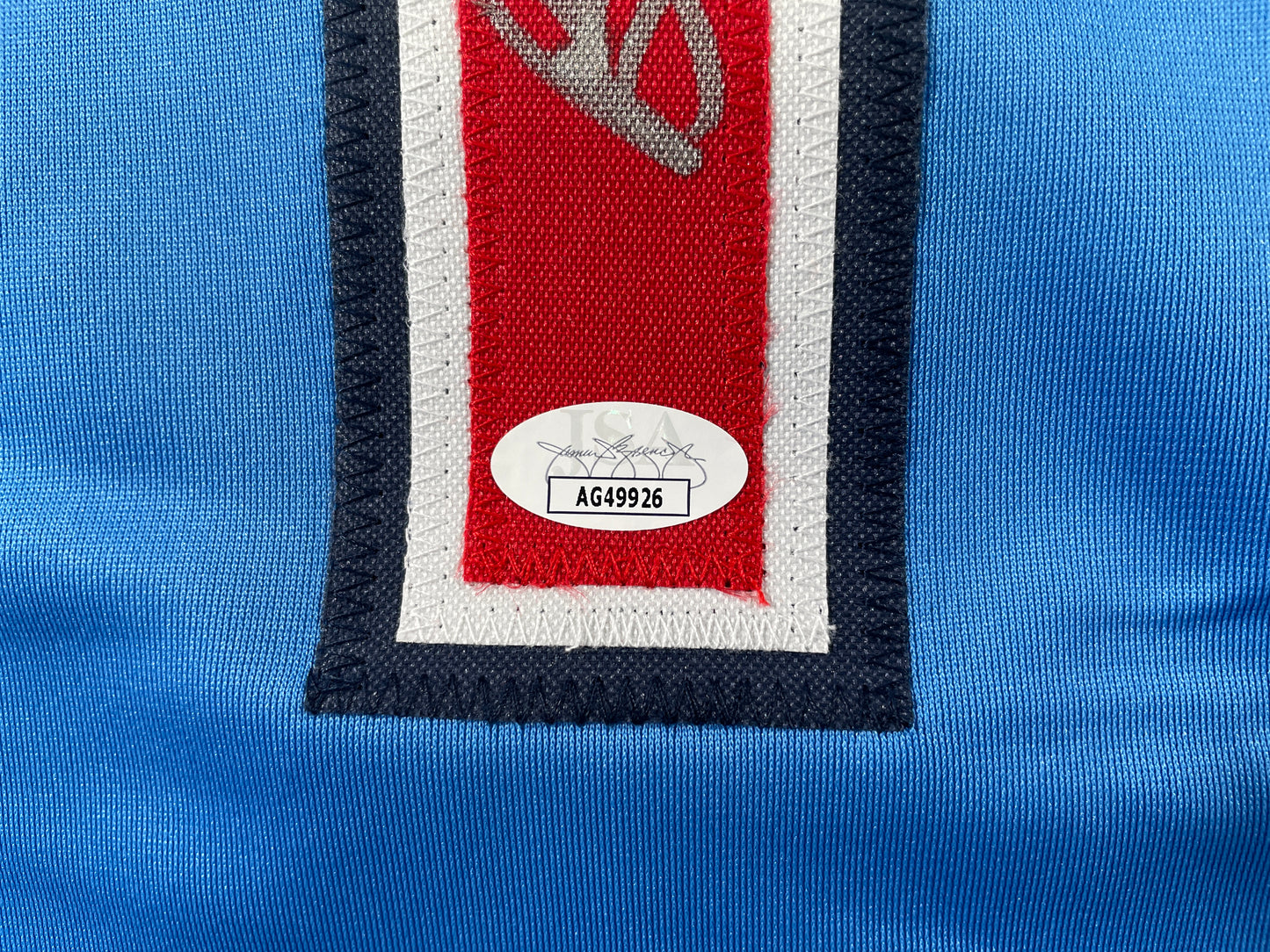 BUMP WILLS TEXAS RANGERS SIGNED Sewn Jersey JSA COA