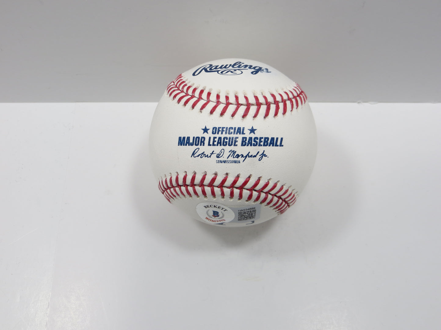 EVAN CARTER TEXAS RANGERS SIGNED Rawlings OML Baseball BAS