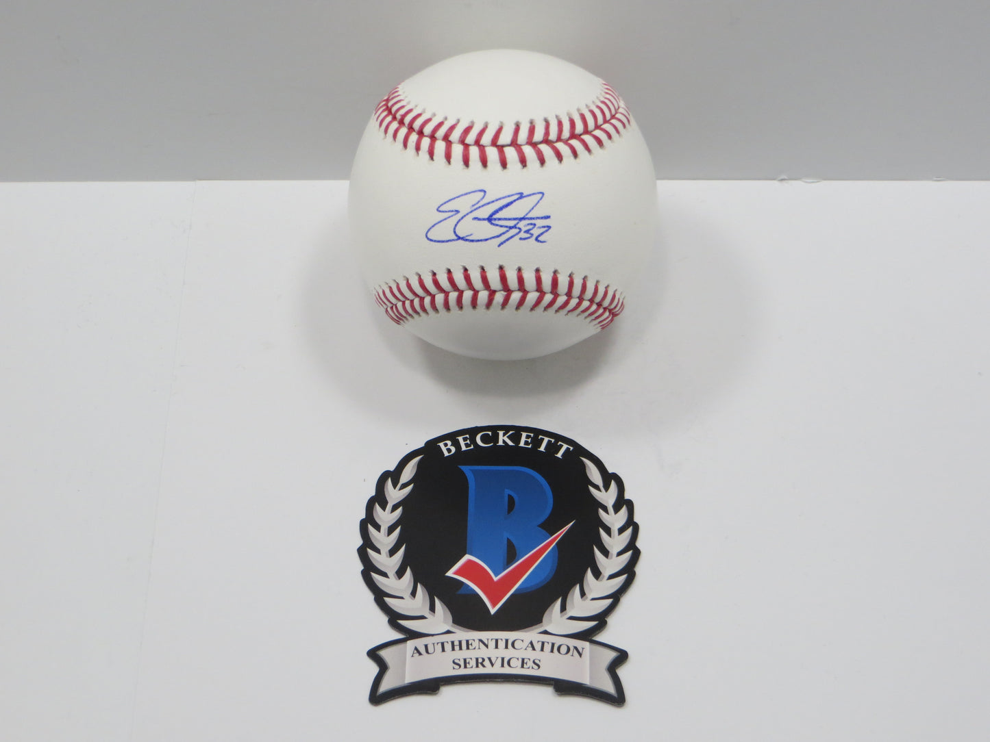 EVAN CARTER TEXAS RANGERS SIGNED Rawlings OML Baseball BAS