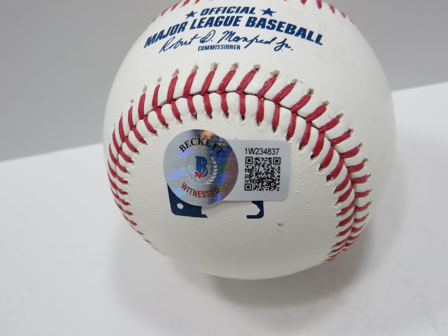 EVAN CARTER TEXAS RANGERS SIGNED Rawlings OML Baseball BAS
