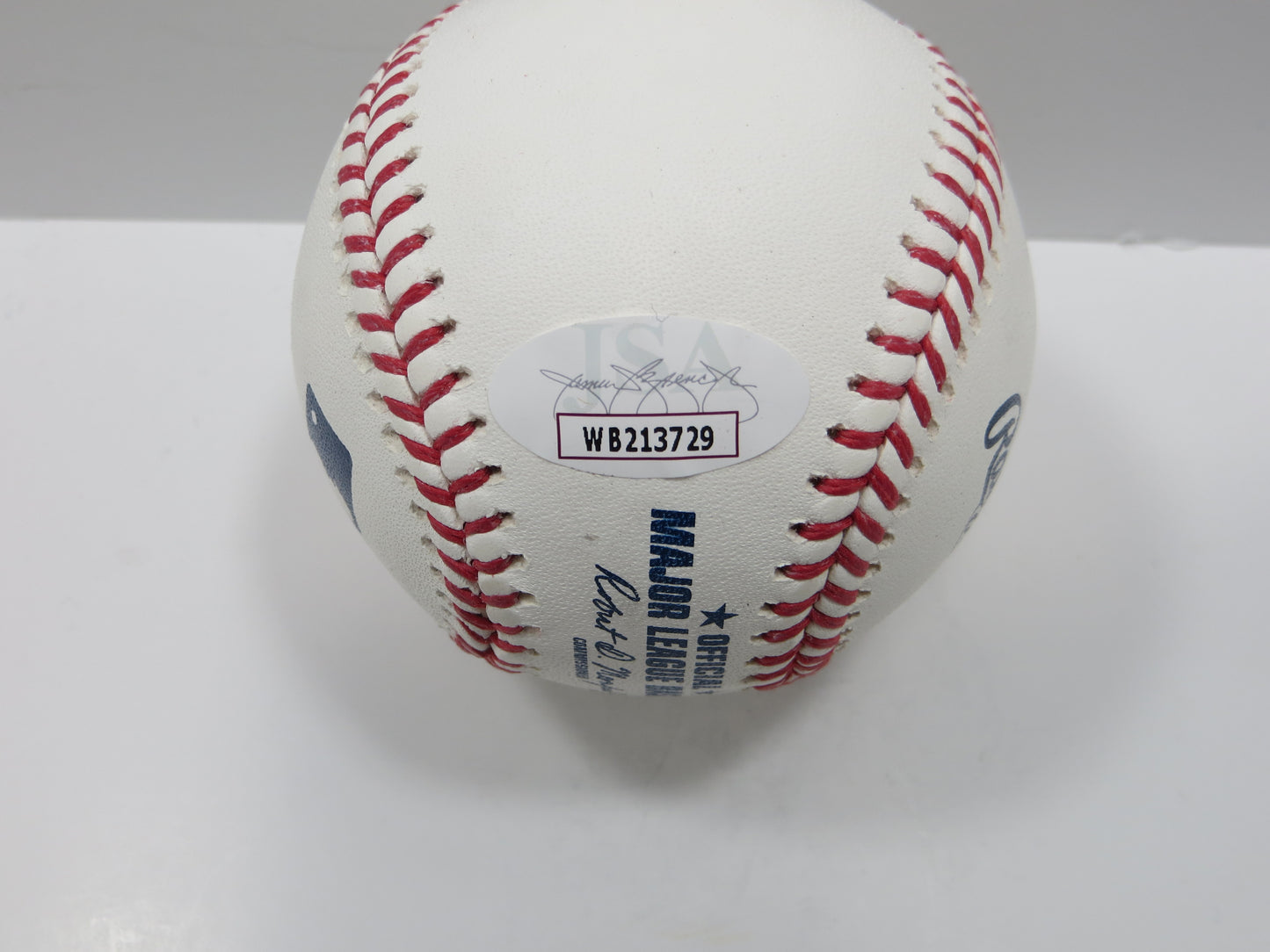 EVAN CARTER TEXAS RANGERS SIGNED Rawlings OML Baseball JSA