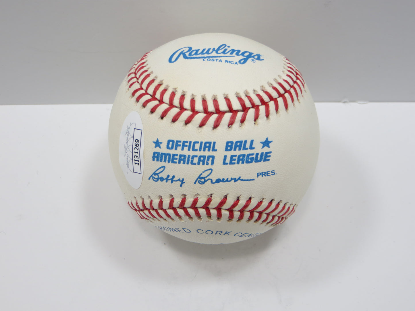 GAYLORD PERRY TEXAS RANGERS INDIANS SIGNED Rawlings OAL Baseball JSA COA