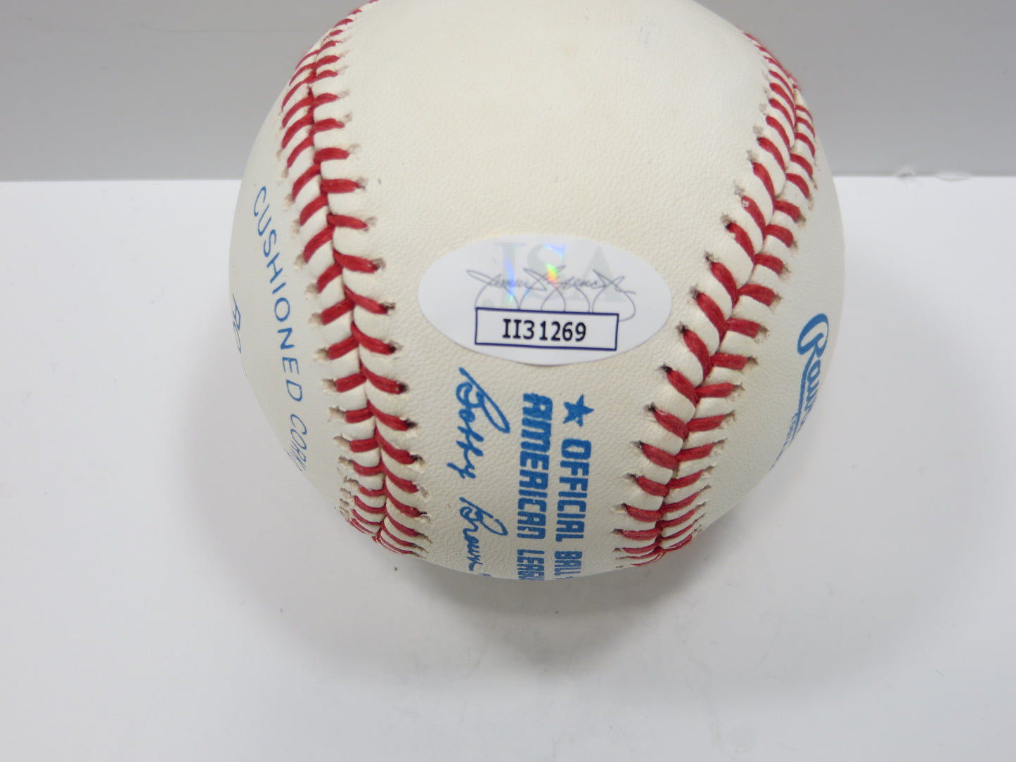 GAYLORD PERRY TEXAS RANGERS INDIANS SIGNED Rawlings OAL Baseball JSA COA