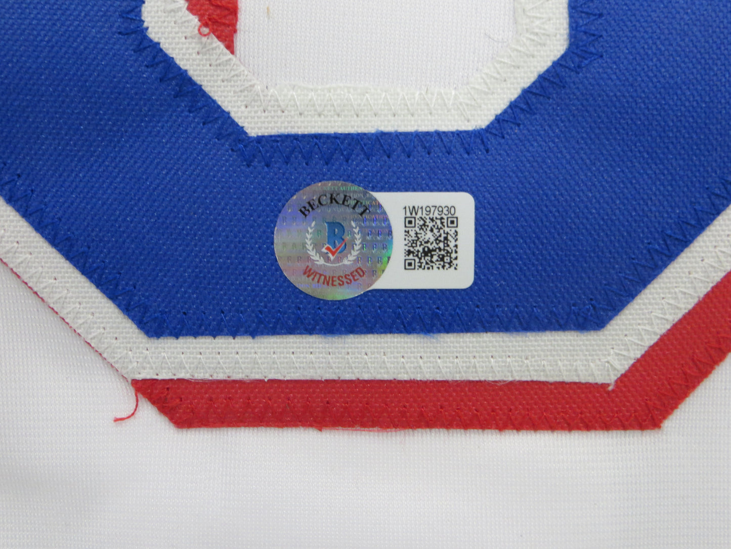 JOSH JUNG TEXAS RANGERS SIGNED SEWN Jersey BAS